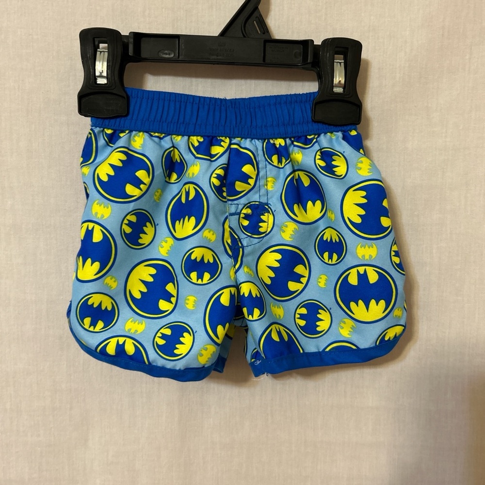 Batman Themed Blue and Yellow Kids swim Shorts